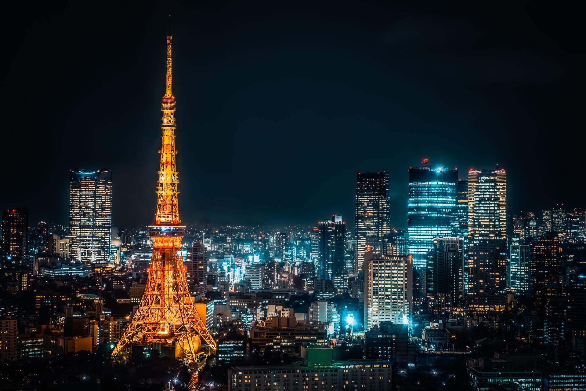 Tokyo Skyline At Night